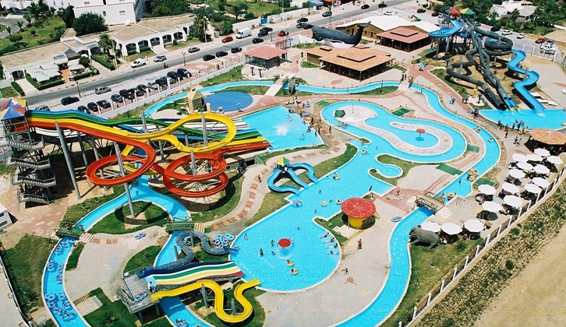 Tunézia Hammamet aquapark Flippers