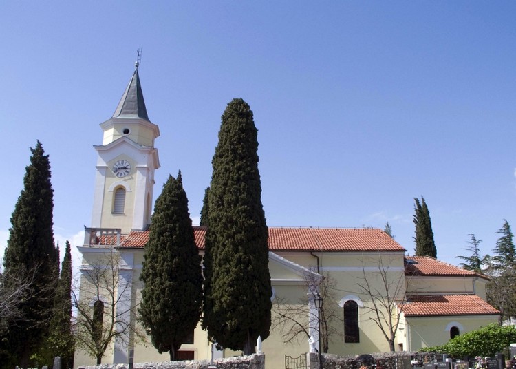 Horvátország utazás tengerpart Selce Szent Katalin templom