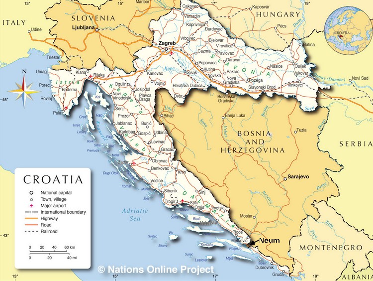 horvátország térkép részletes Horvátországi utazás térkép horvátország térkép részletes