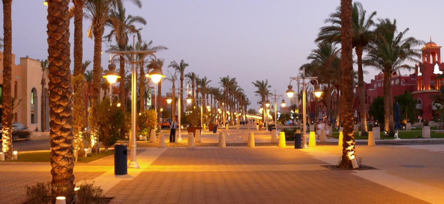 Hurghada sétáló utca