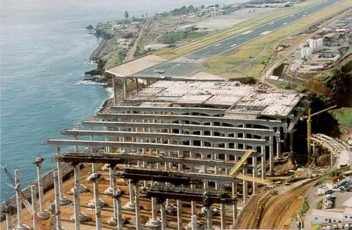 Madeira Funchal Repülőtér építése