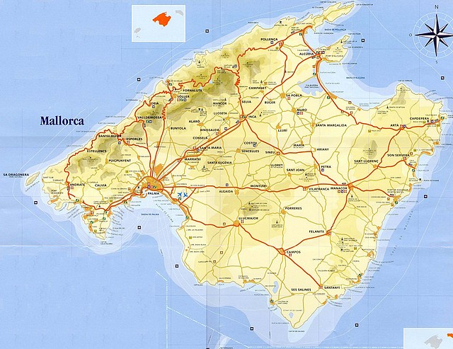 Mapa De Mallorca Para Imprimir