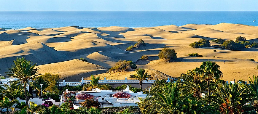 Maspalomas Playa del Inglés és Melonaras városok