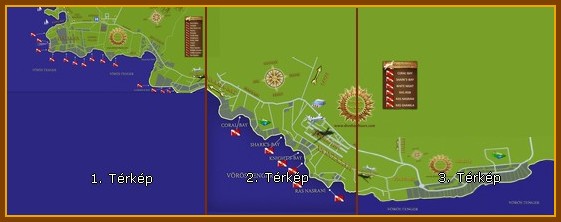 Sharm El-Sheikh térképeinek felosztása