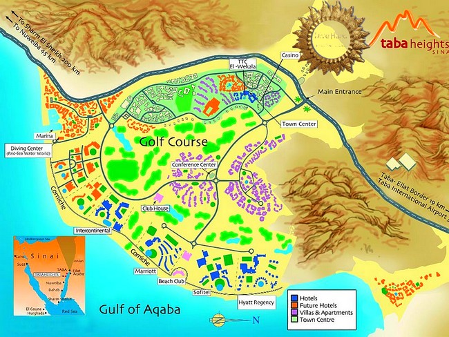 Taba Height térképe