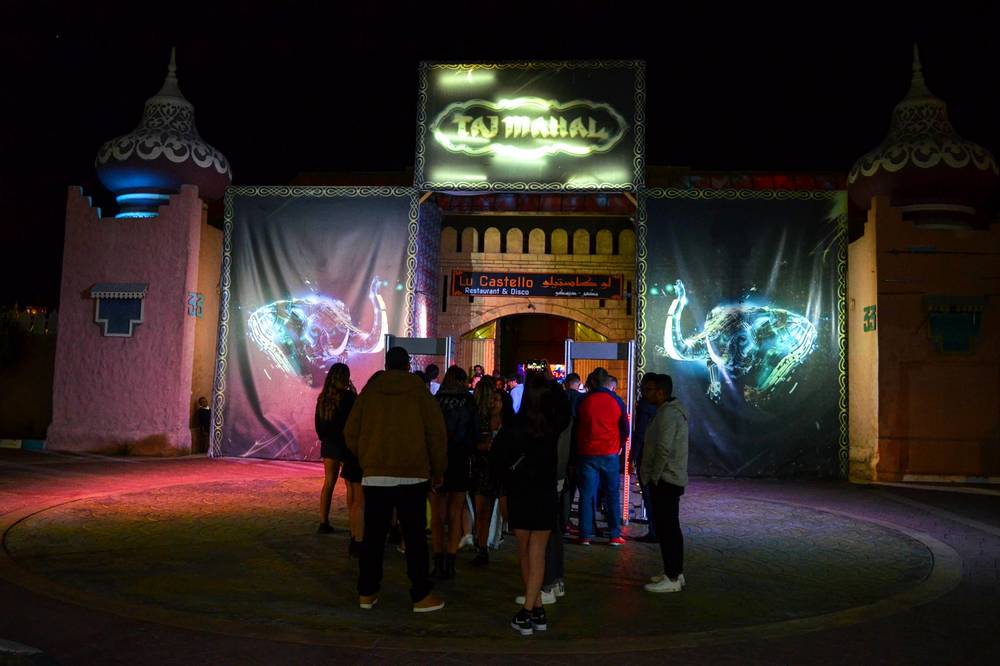 Sharm El Sheikh Taj Mahal Szórakozóhely bejárat