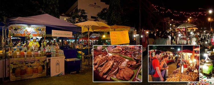 Thaiföl Chiang Rai Éjszakai Piac