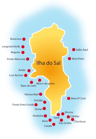 Zöld-foki-szigetek merülőhelyek